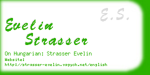 evelin strasser business card